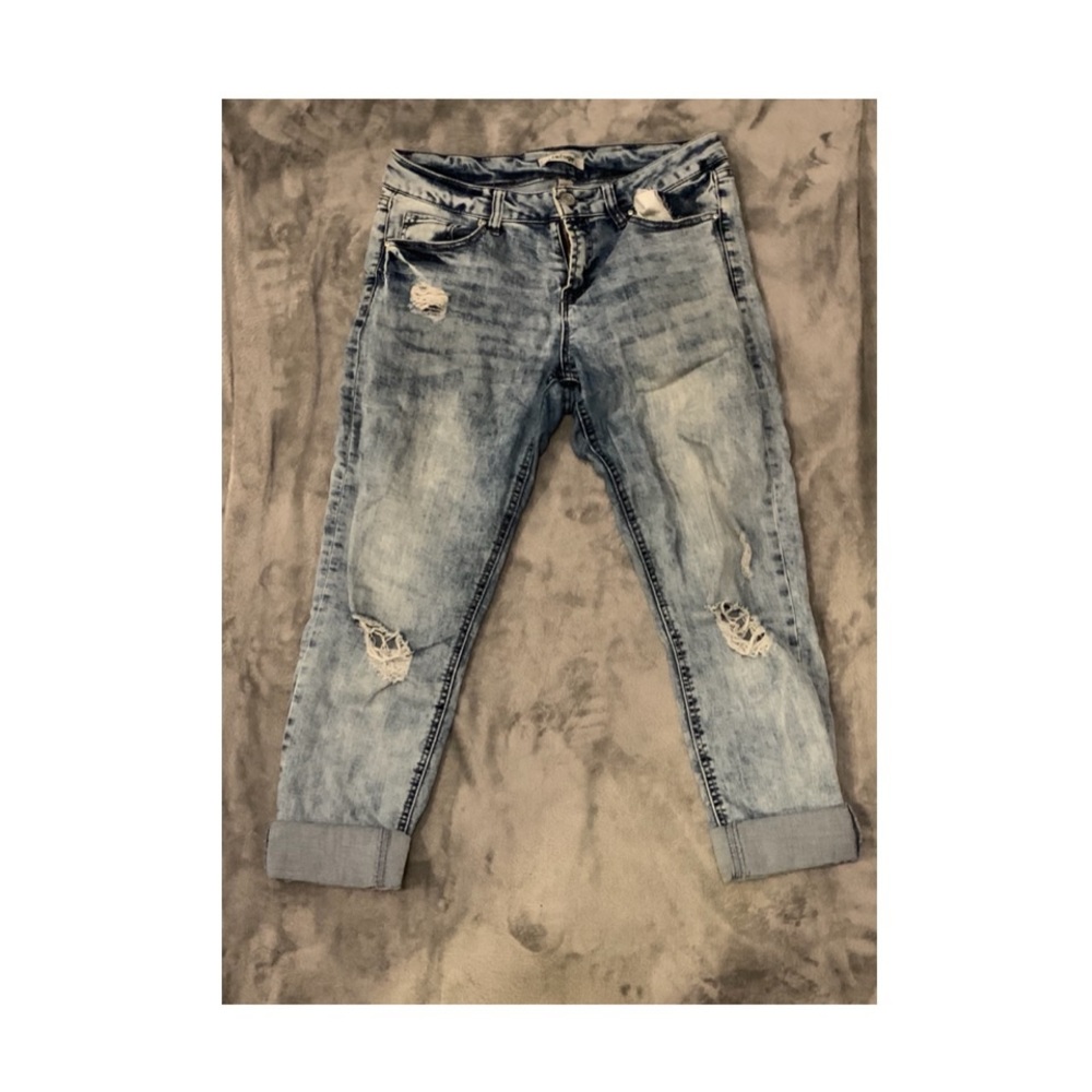 Blue jeggings